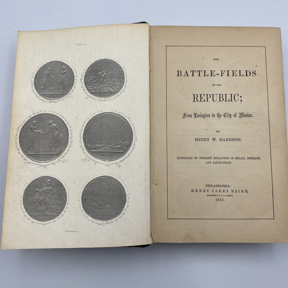 Battle Fields of the Republic 1857 Henry Harrison Antique Military History Book - Picture 5 of 14